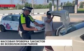 Массовая проверка водителей такси прошла во Всеволожском районе