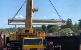 Дорожники рассказали о ходе работ по строительству нового моста над Мойкой в Кировском районе