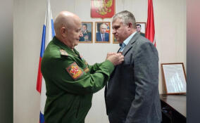 Жителю Ленобласти Ивану Васильченко вручили медаль «Участника специальной военной операции»