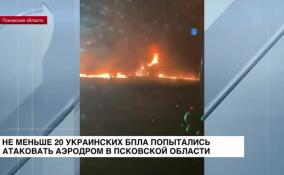 Не меньше 20 беспилотников попытались атаковать аэропорт в Псковской области