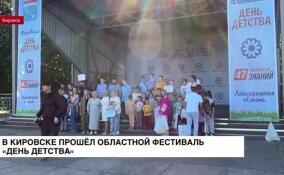 В кировском парке культуры и отдыха провели областной фестиваль «День детства»