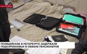 Полицейские в Петербурге задержали подозреваемых в обмане пенсионеров