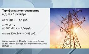 С первого октября в Енакиево изменится тарификация электроэнергии