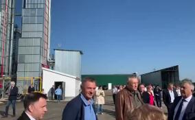 Зерносушильный и зерносортировальный комплекс ЗАО "Племенной завод Приневское" открылся в деревне Клопицы