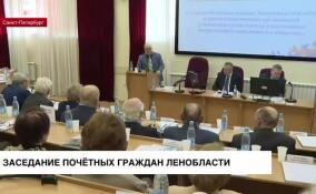 В Пушкине проходит заседание совета Почетных граждан Ленобласти