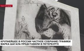 Более 110 оригинальных картин Марка Шагала представили на выставке «Под единым небом» в Петербурге