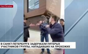 В Санкт-Петербурге задержали пятерых участников группы, нападавших на прохожих
