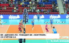ВК «Динамо-ЛО» победил ВК «Нефтяник» со счетом 3:0