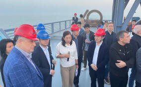 Работу крупного порта Цаофэйдянь в Китае показали губернатору Ленобласти