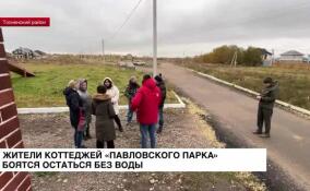 Жители коттеджей «Павловского парка» боятся остаться без воды