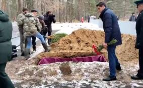 На мемориале Платформа Теплобетонная захоронили останки четырех бойцов времен ВОВ