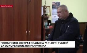 Россиянина оштрафовали на 75 тысяч рублей за оскорбление пограничника