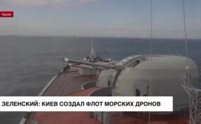 Зеленский: Киев создал флот морских дронов, он уже действует в акватории Черного моря