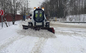 Более 2,5 тыс. специалистов и спецтехники убирают снег на дорогах Ленобласти