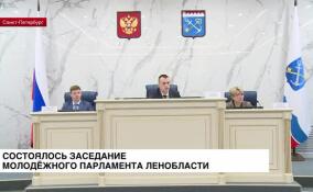 Состоялось заседание Молодежного парламента Ленобласти