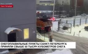Снегоплавильные пункты Петербурга продолжают усиленную работу