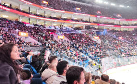 Более 50 ветеранов СВО из Ленобласти и их близкие побывали на матче Звезд Континентальной хоккейной лиги 2023