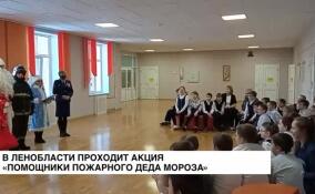 Леноблпожспас проводит в Ленобласти акцию «Помощники пожарного Деда Мороза»