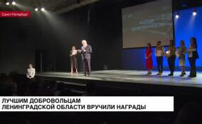 Лучшим добровольцам Ленинградской области вручили награды