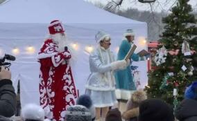 Дед Мороз и Снегурочка поздравили юных гатчинцев с наступающим Новым годом