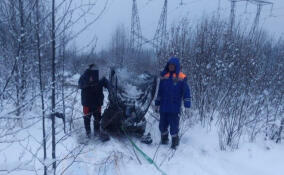 Мужчина на снегоходе провалился под лед канавы в Кировском районе