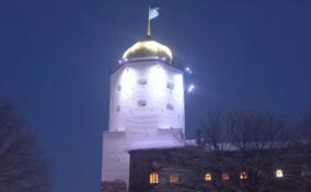 Башня Святого Олафа в Выборге обзавелась красивой подсветкой