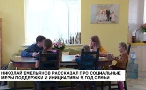 Николай Емельянов рассказал про социальные меры поддержки и инициативы в Год семьи