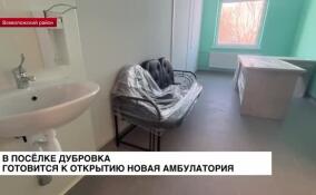 В поселке Дубровка готовится к открытию новая амбулатория