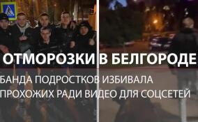 Отморозки в Белгороде: банда подростков избивала прохожих ради видео для соцсетей