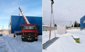 В Колчаново продолжают строить очистные сооружения мощностью 600 кубометров в сутки