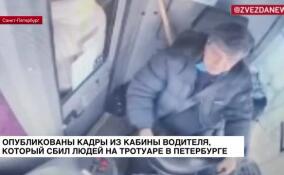 Опубликованы кадры из кабины водителя, который сбил людей на тротуаре в Петербурге