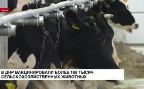 В ДНР вакцинировали более 168 тысяч сельскохозяйственных животных