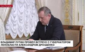 Владимир Путин провел встречу с губернатором Ленобласти Александром Дрозденко