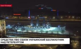 Средства ПВО сбили украинский беспилотник над Петербургом