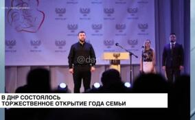 В ДНР состоялось торжественное открытие Года семьи
