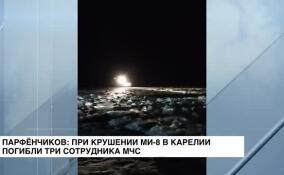 Парфенчиков: при крушении Ми-8 в Карелии погибли три сотрудника МЧС
