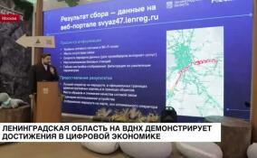 Ленинградская область на ВДНХ демонстрирует достижения в области цифровой экономики