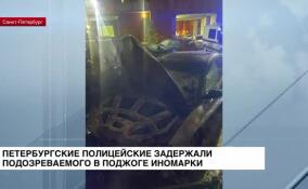 Петербургские полицейские задержали подозреваемого в поджоге иномарки