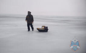 В Ленобласти пожилой рыбак заблудился на льду Ладожского озера