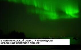Невероятно красочное и интенсивное северное сияние наблюдали в Ленинградской области