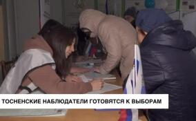 Тосненские наблюдатели готовятся к выборам