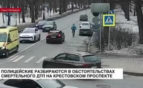 Петербургские полицейские обнародовали видео со смертельным ДТП на Крестовском проспекте