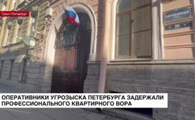 Оперативники угрозыска Петербурга задержали профессионального квартирного вора
