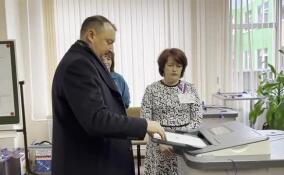 Михаил Лебединский проголосовал на выборах в Гатчине