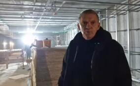 В новом здании полиции в Кудрово обустраивают тир