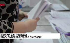 21 марта ЦИК подведет итоги выборов президента России