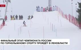 Ленинградская область примет завершающий этап чемпионата России по горнолыжному спорту