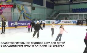 Благотворительное ледовое шоу для детей показали в Академии фигурного катания Петербурга
