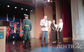 В Гатчинском городском Доме культуры вручили награды пожарным