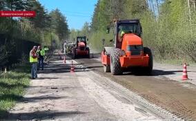 В Ленобласти продолжается ремонт подъезда к деревне Сярьги во Всеволожском районе